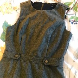 Wool hunter green Banana republic dress